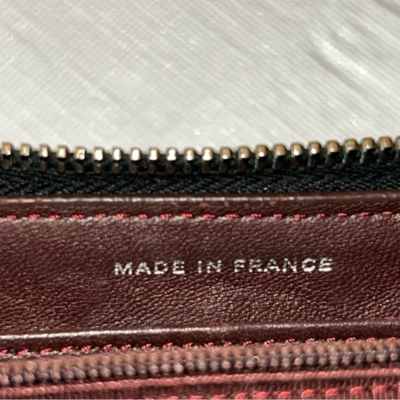 Authentic Chanel Lambskin Leather Quilted Black ZIP Around Wallet S# 20269630 - Picture 10 of 13